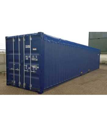 contenedor de envío abierto...